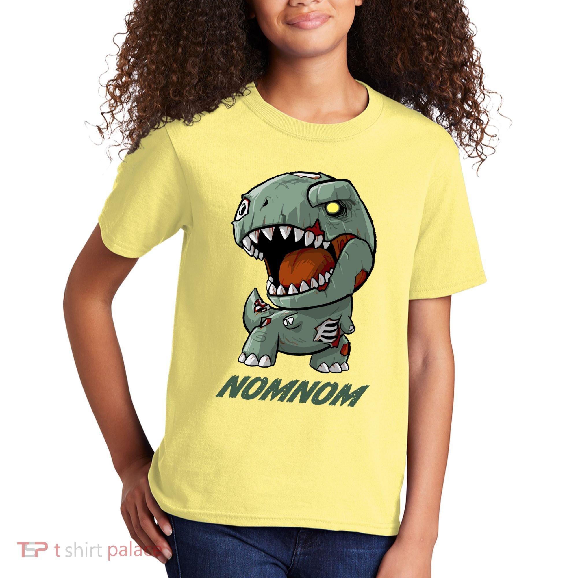Halloween Zombie Trex NomNom Kids T-Shirt