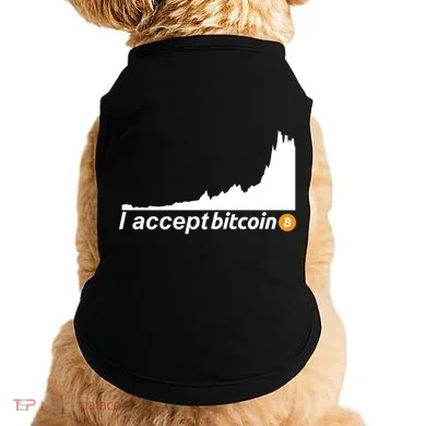 I Accept Bitcoin Crypto Currency Doggie Tank