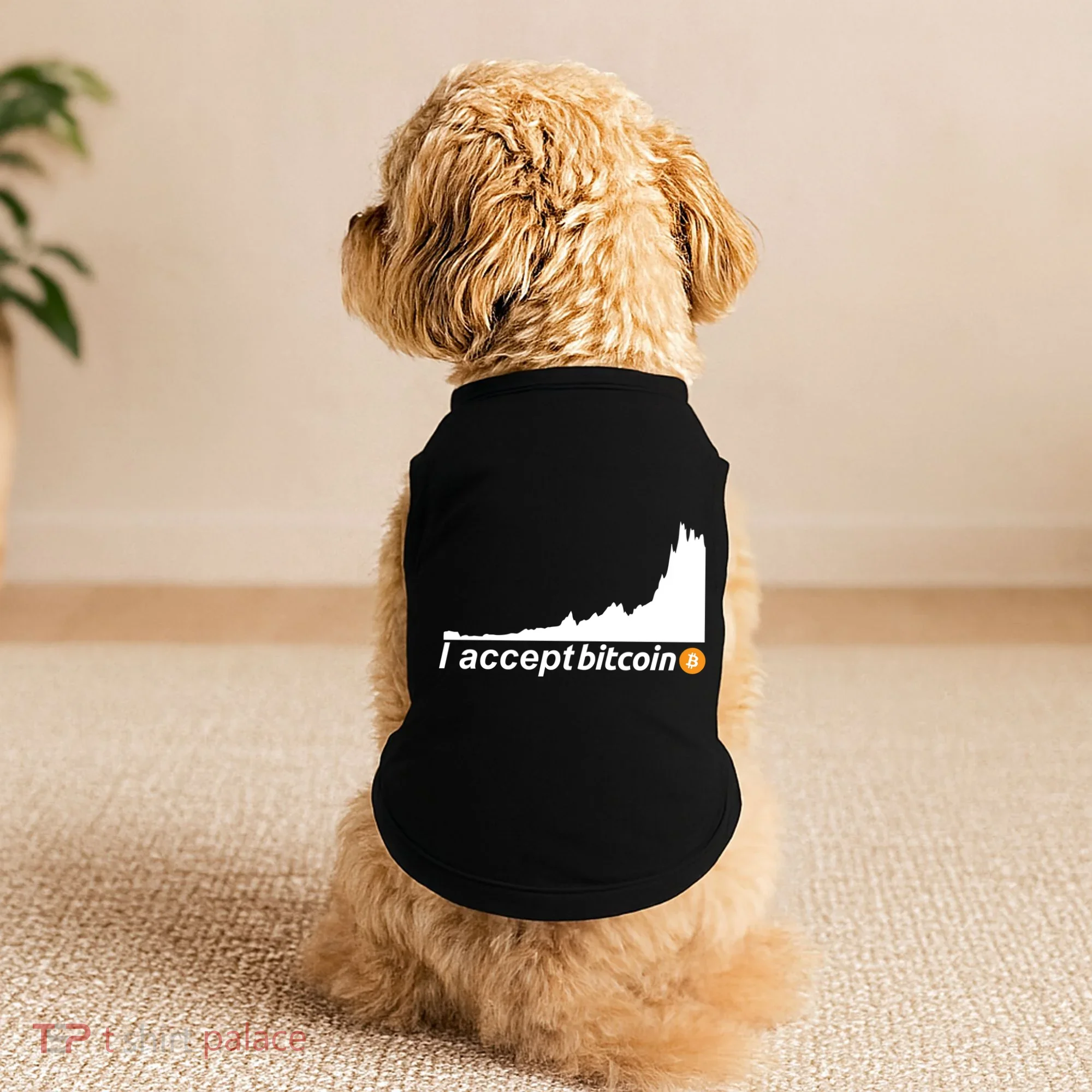 I Accept Bitcoin Crypto Currency Doggie Tank
