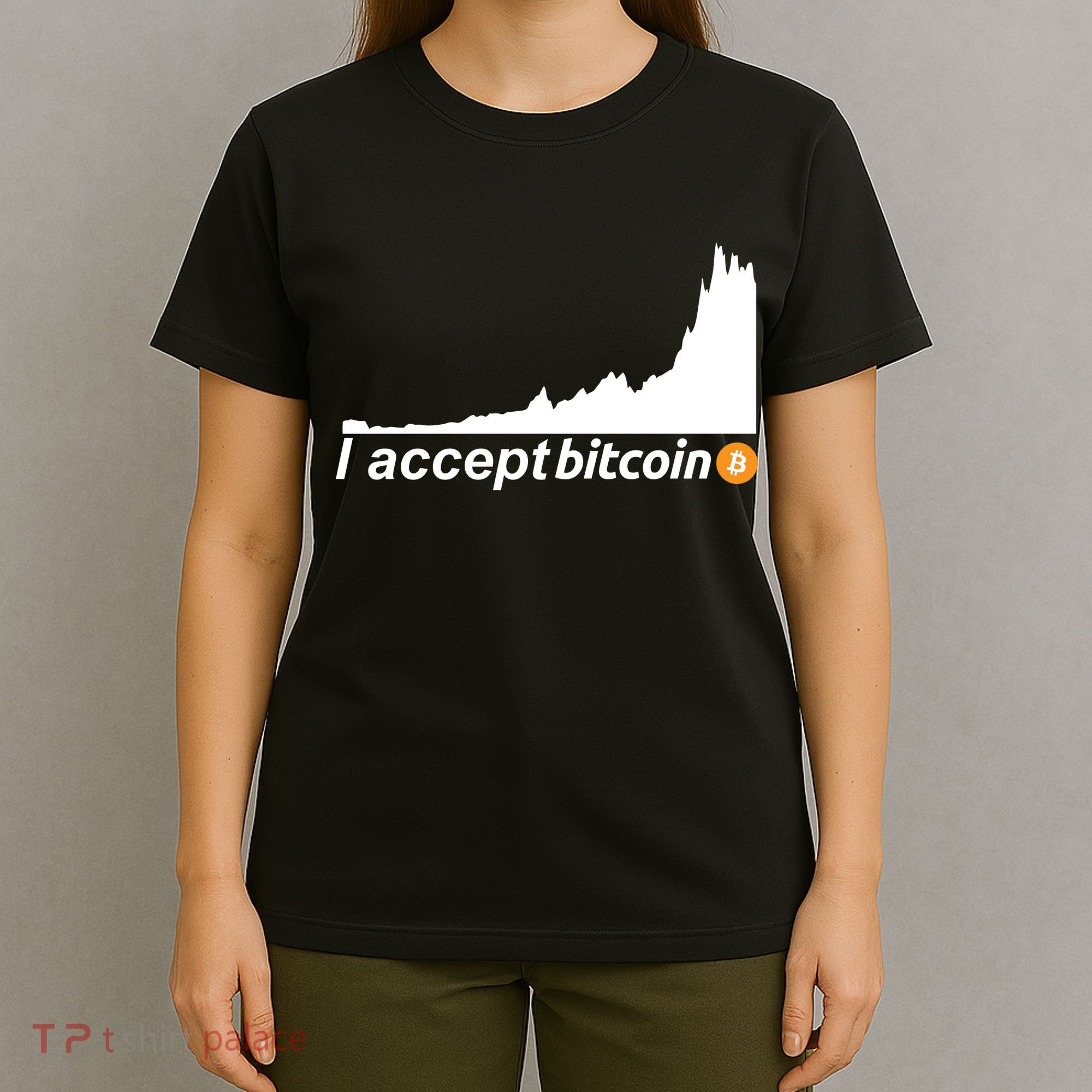 I Accept Bitcoin Crypto Currency T-Shirt