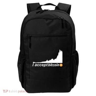 I Accept Bitcoin Crypto Currency Backpack