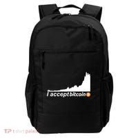 I Accept Bitcoin Crypto Currency Backpack thumb 0