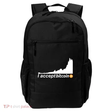 I Accept Bitcoin Crypto Currency Backpack