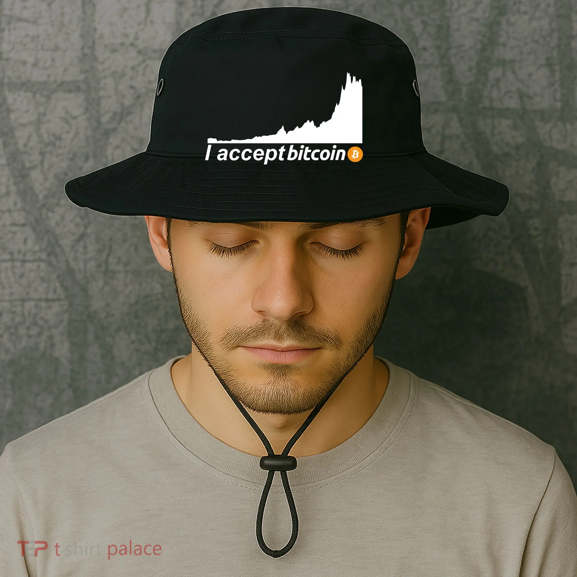 I Accept Bitcoin Crypto Currency Bucket Hat