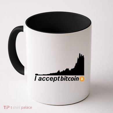I Accept Bitcoin Crypto Currency Coffee Mug