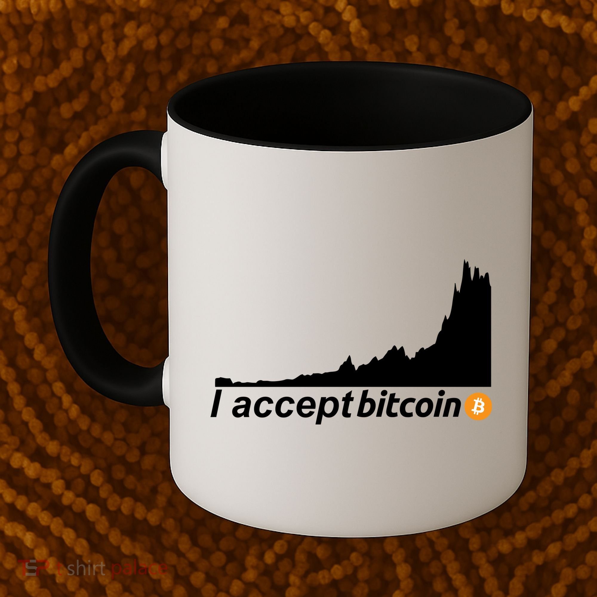 I Accept Bitcoin Crypto Currency Coffee Mug