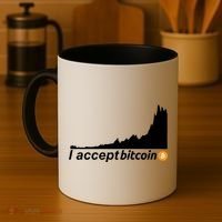 I Accept Bitcoin Crypto Currency Coffee Mug thumb 4