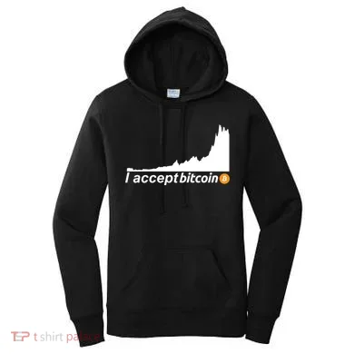 I Accept Bitcoin Crypto Currency Women's Hoodie