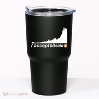 I Accept Bitcoin Crypto Currency Tumbler thumb 0