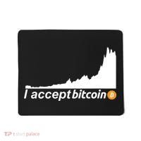 I Accept Bitcoin Crypto Currency Mousepad thumb 0