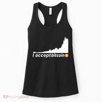 I Accept Bitcoin Crypto Currency Women's Tank Top thumb 0