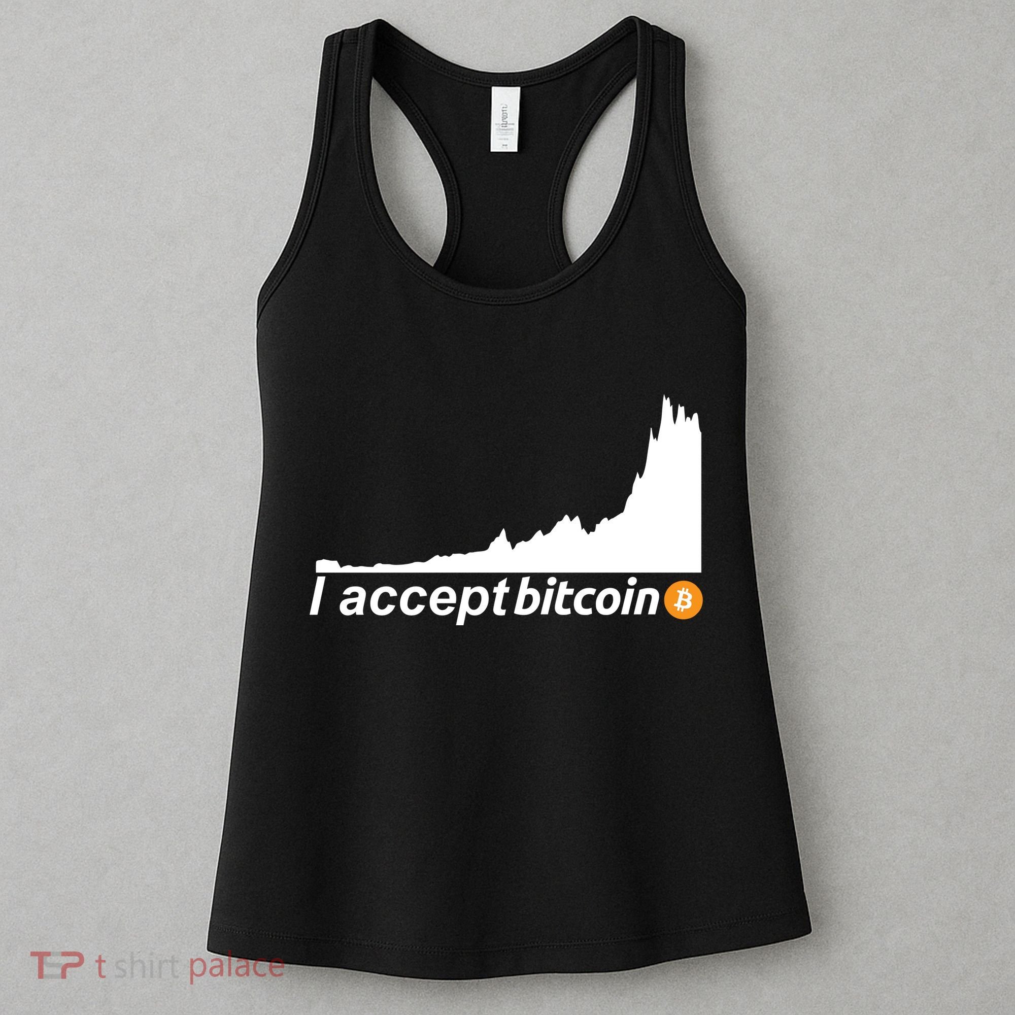 I Accept Bitcoin Crypto Currency Women's Tank Top