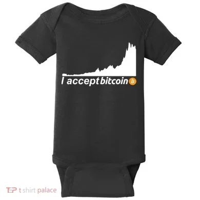 I Accept Bitcoin Crypto Currency Baby Bodysuit