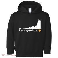 I Accept Bitcoin Crypto Currency Toddler Hoodie thumb 0