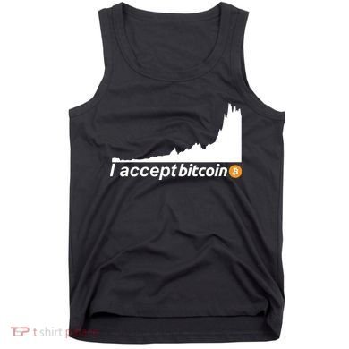 I Accept Bitcoin Crypto Currency Tank Top