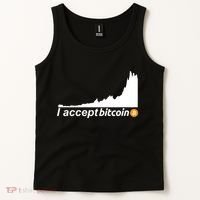 I Accept Bitcoin Crypto Currency Tank Top thumb 2