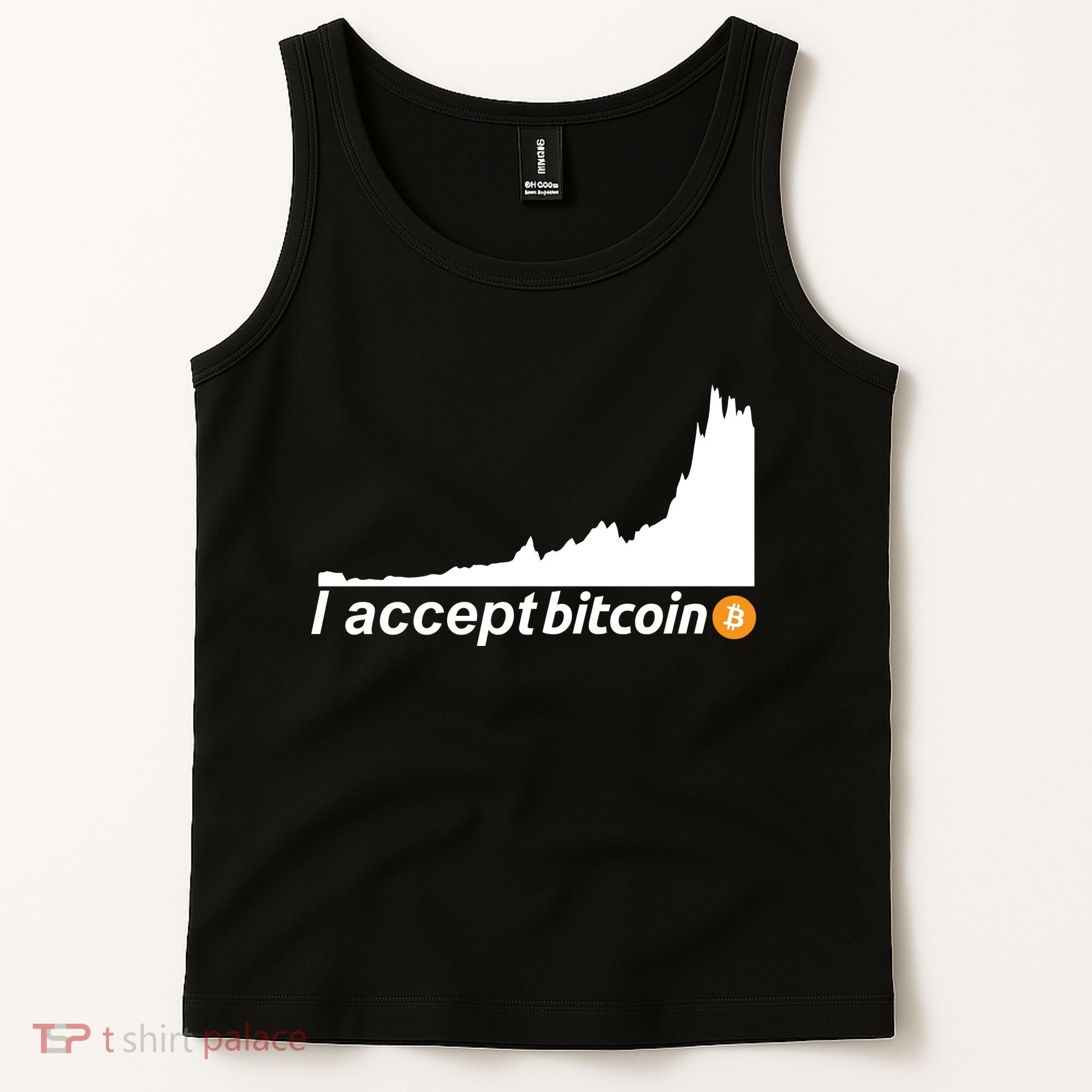I Accept Bitcoin Crypto Currency Tank Top
