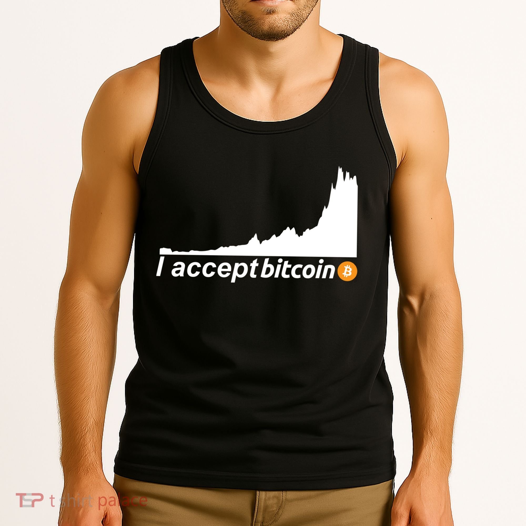 I Accept Bitcoin Crypto Currency Tank Top