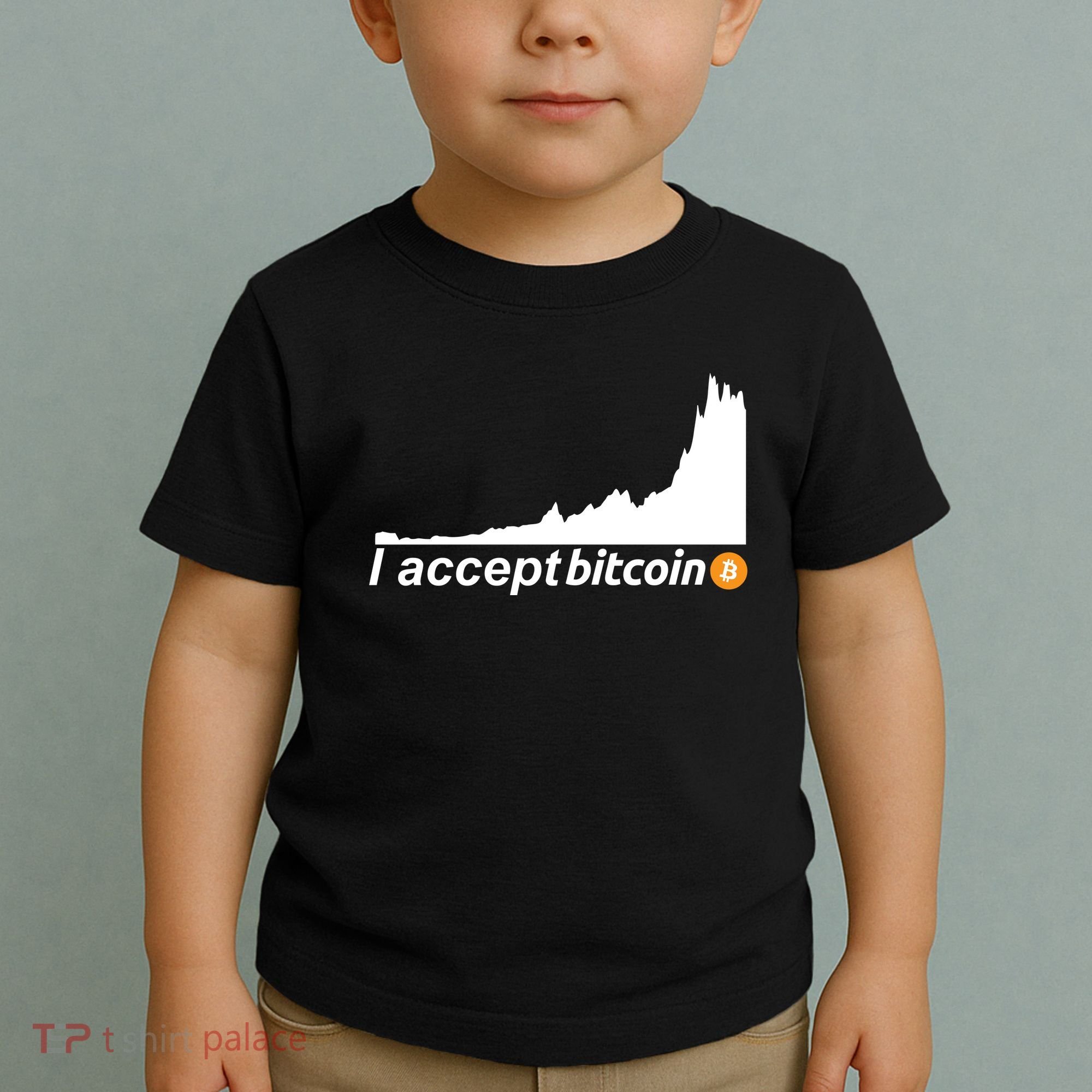 I Accept Bitcoin Crypto Currency Toddler T-Shirt