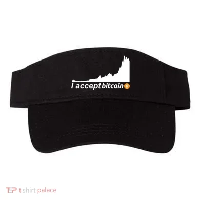 I Accept Bitcoin Crypto Currency Visor