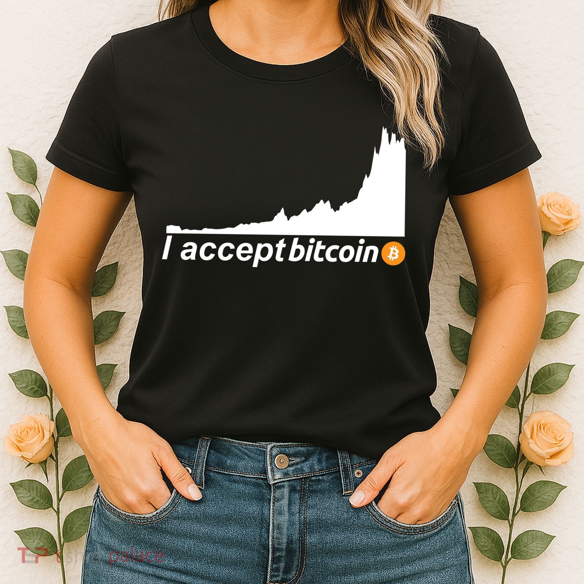 I Accept Bitcoin Crypto Currency Women's T-Shirt