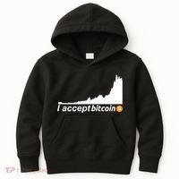 I Accept Bitcoin Crypto Currency Kids Hoodie thumb 0