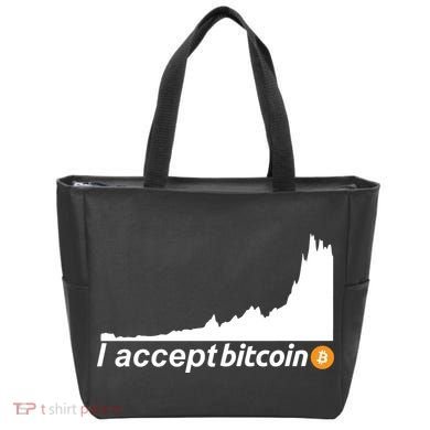 I Accept Bitcoin Crypto Currency Tote Bag