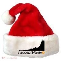 I Accept Bitcoin Crypto Currency Santa Hat thumb 0