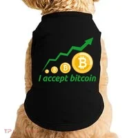 I Accept Bitcoin Graph Logo Doggie Tank thumb 0