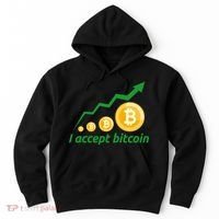 I Accept Bitcoin Graph Logo Hoodie thumb 0