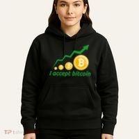 I Accept Bitcoin Graph Logo Hoodie thumb 5