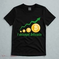 I Accept Bitcoin Graph Logo T-Shirt thumb 5