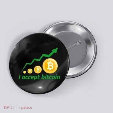 I Accept Bitcoin Graph Logo Button