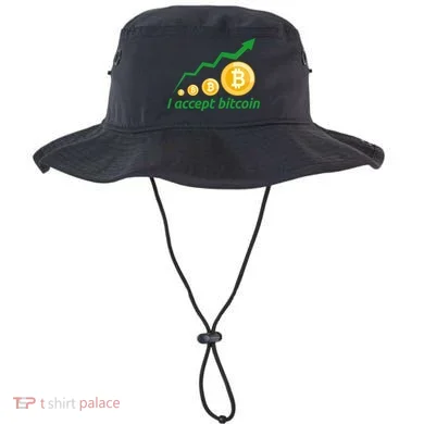 I Accept Bitcoin Graph Logo Bucket Hat