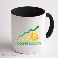 I Accept Bitcoin Graph Logo Coffee Mug thumb 1