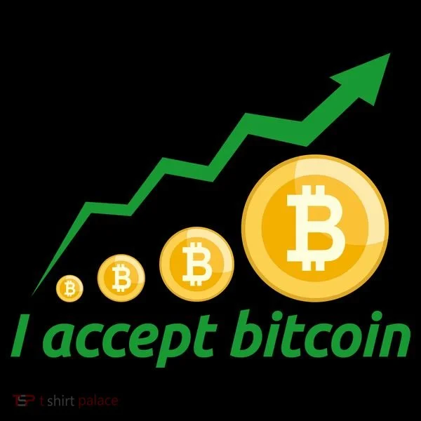 I Accept Bitcoin Graph Logo Coffee Mug