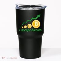 I Accept Bitcoin Graph Logo Tumbler thumb 0
