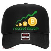 I Accept Bitcoin Graph Logo Hat thumb 0