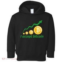 I Accept Bitcoin Graph Logo Toddler Hoodie thumb 0
