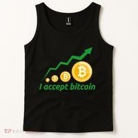 I Accept Bitcoin Graph Logo Tank Top thumb 2