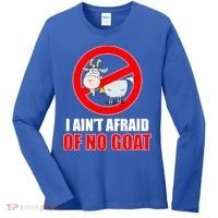 I Ain't Afraid of No Goat Chicago Women's Long Sleeve Shirt thumb 0