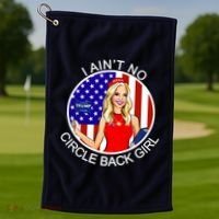 I Ain't No Circle Back Girl Kayleigh McEnany Golf Towel thumb 1