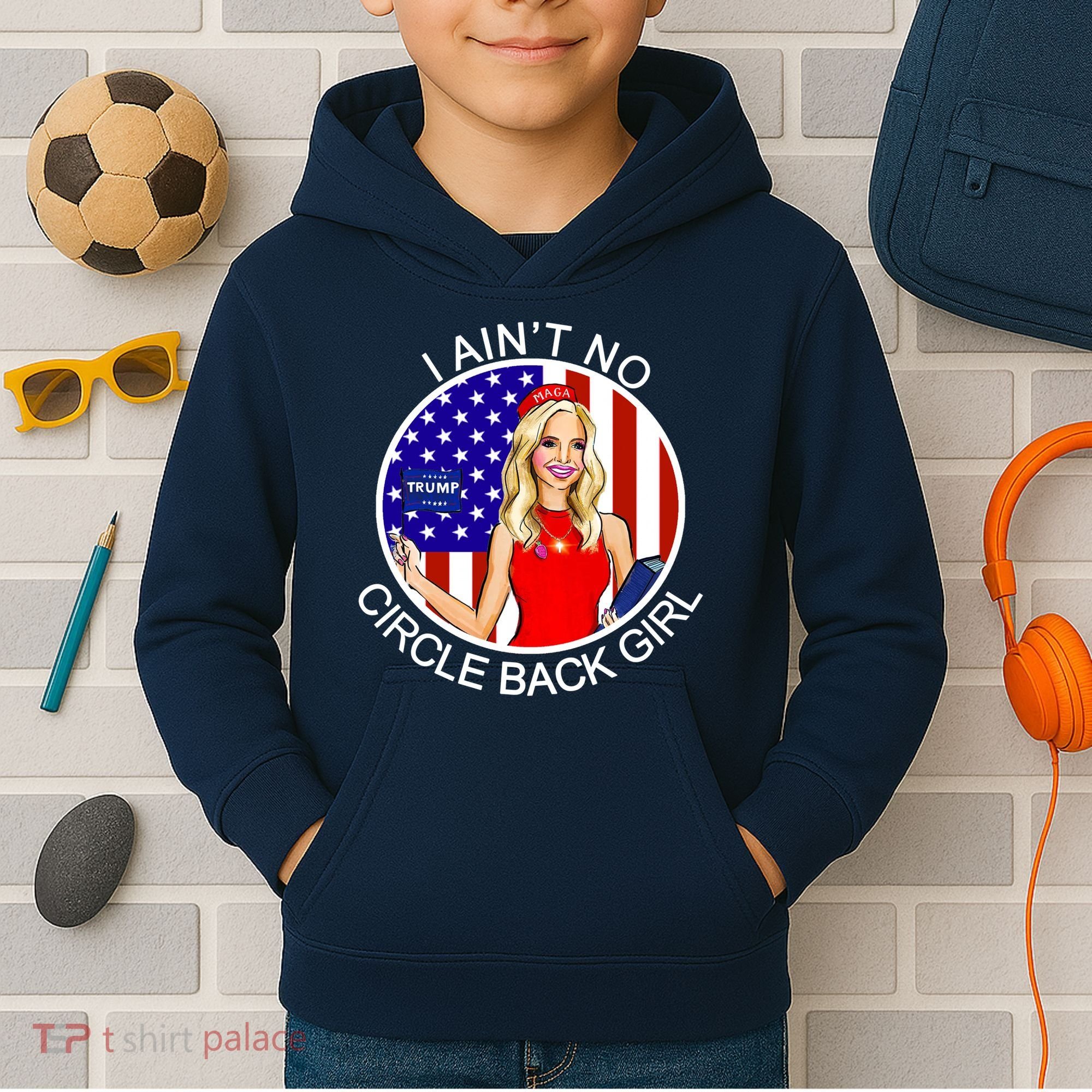 I Ain't No Circle Back Girl Kayleigh McEnany Kids Hoodie