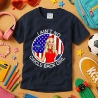 I Ain't No Circle Back Girl Kayleigh McEnany Kids T-Shirt thumb 3