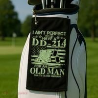 I Ain't Perfect  But I Do Have A DD-214 Golf Towel thumb 2