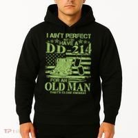 I Ain't Perfect But I Do Have A DD-214 Old Man Hoodie thumb 2