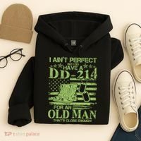 I Ain't Perfect But I Do Have A DD-214 Old Man Hoodie thumb 4
