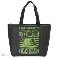 I Ain't Perfect But I Do Have A DD-214 Old Man Tote Bag thumb 0