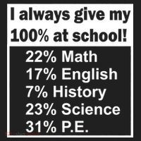 I Always Give My 100 Percent At School Tumbler thumb 3