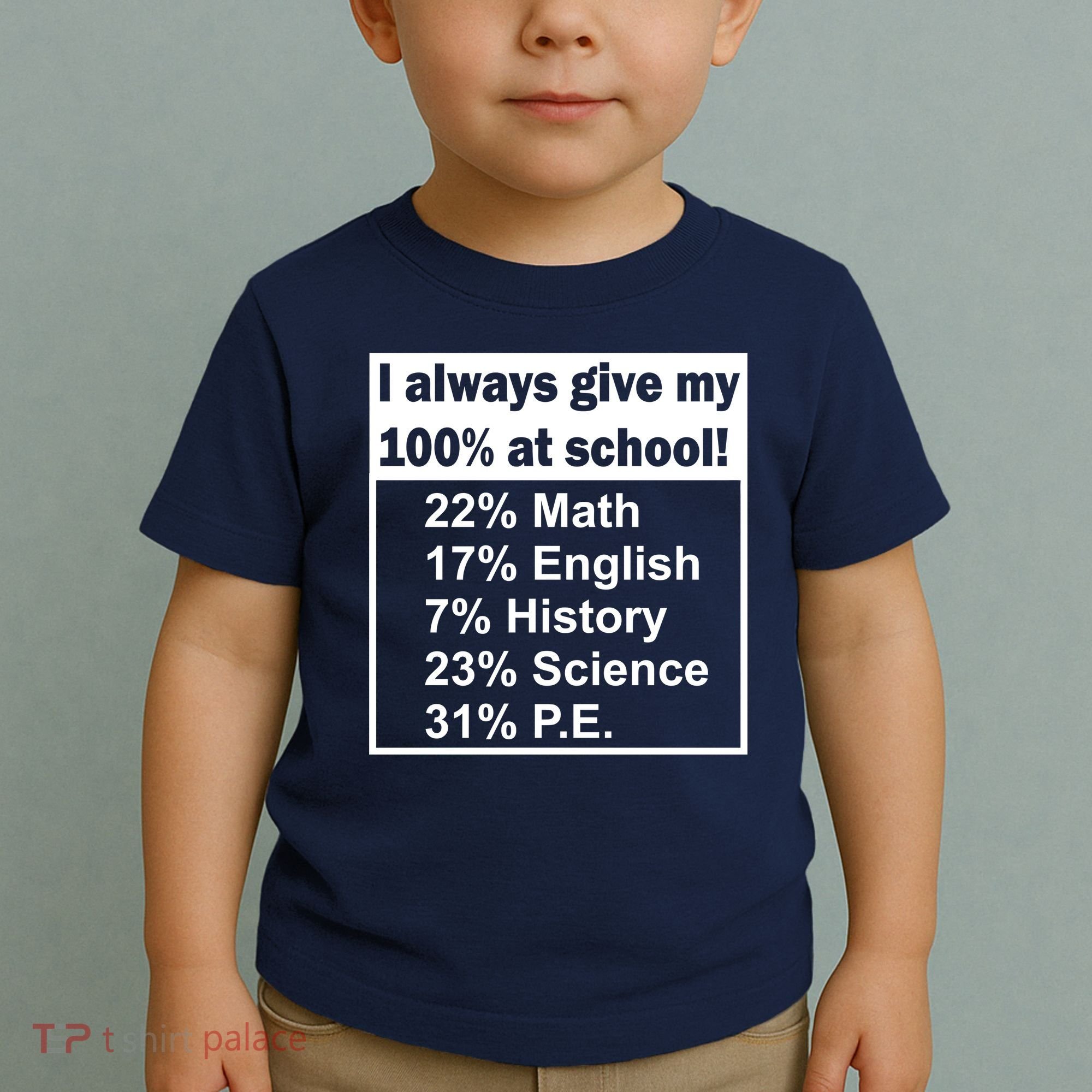 I Always Give My 100 Percent At School Toddler T-Shirt